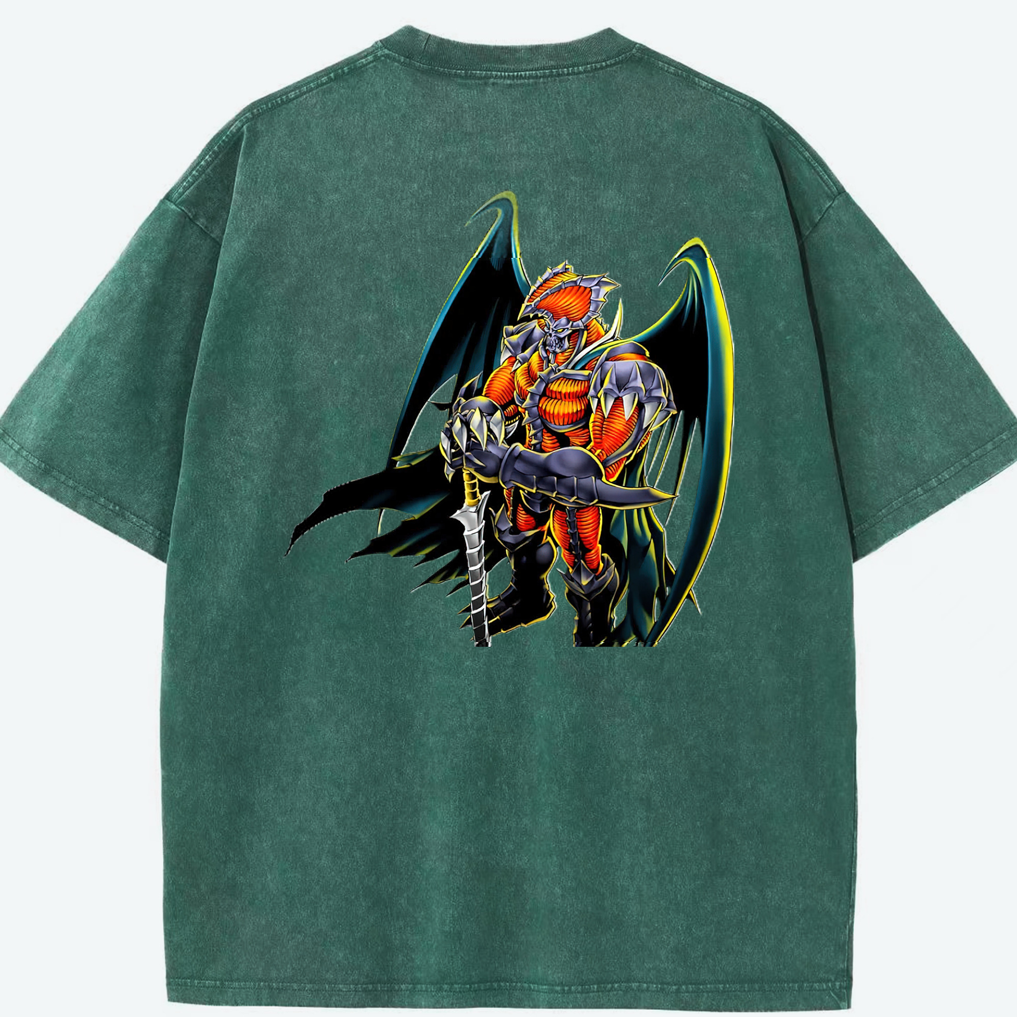 （画像用） 遊☆戯☆王 Yu-Gi-Oh! 綿100% ヴィンテージ風 半袖Tシャツ（背面プリント）